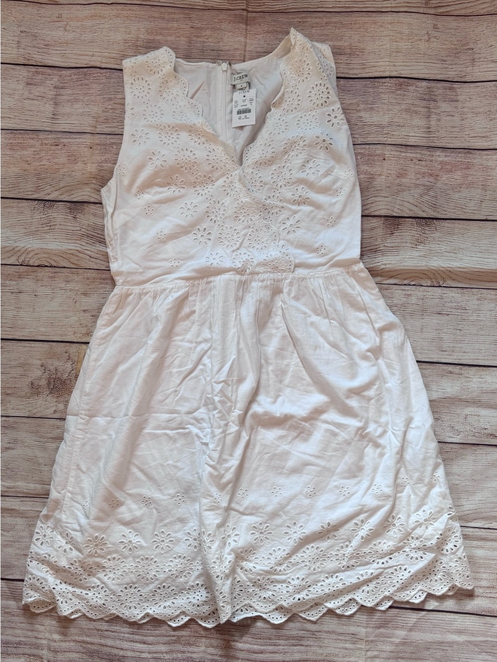 J. Crew White Eyelet Dress